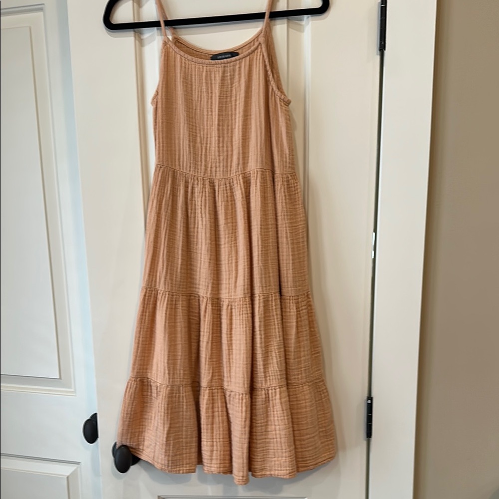 Women's Peach Sleeveless Dress